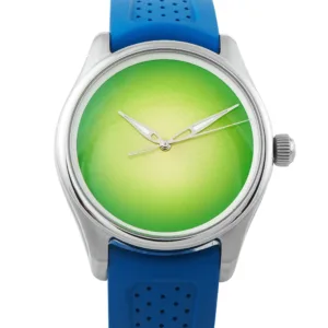 & Cie. Pioneer Centre Seconds Concept Citrus Green Steel Watch 3201-1204