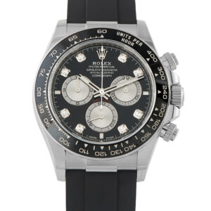 Daytona Black Diamond Dial White Gold Watch 126519LN
