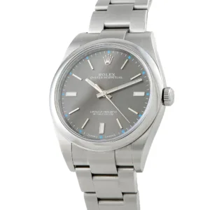 Rolex Oyster Perpetual 39 114300 Dark Rhodium Dial