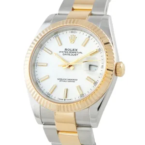 Rolex Datejust 41 126333 white dial Oyster bracelet