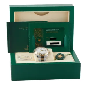 Rolex Datejust 41 126333 white dial Oyster bracelet box and papers