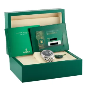 Rolex Datejust 41 Blue Diamond Dial Ref 126334 box and papers