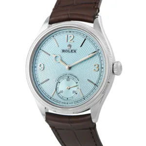 Rolex 1908 Ice Blue Dial Platinum Watch 52506
