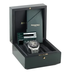 Audemars Piguet Royal Oak Offshore 26420SO stainless steel black ceramic watch box and papers