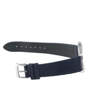 A. Lange & Söhne Saxonia Thin dark blue alligator strap