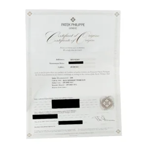 Patek Philippe 5811/1G-001 Nautilus white gold certificate of authenticity