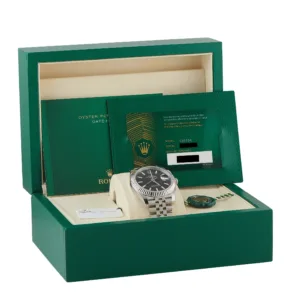 Rolex Datejust 41 126334-0018 luxury watch detail Box and Papers