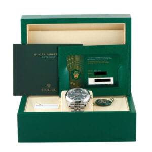 Rolex Datejust 41 126300-0020 luxury watch detail Box and Papers