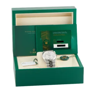 Rolex Land-Dweller 40 127334 White Dial Watch Box And papers