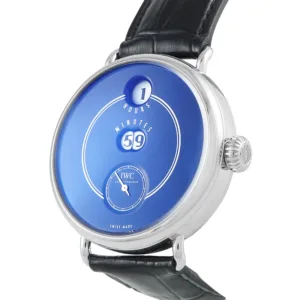 IWC Tribute to Pallweber blue lacquered dial