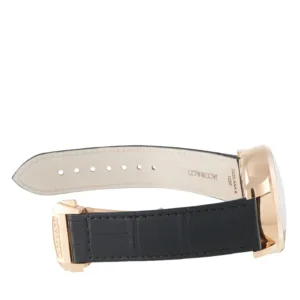 Jacob & Co Casino Tourbillon black alligator leather strap