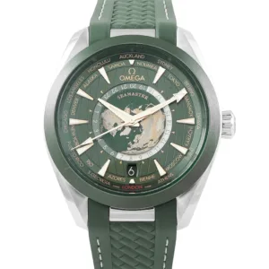 Omega Seamaster Aqua Terra Worldtimer 220.32.43.22.10.001 green dial