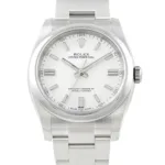 Rolex Oyster Perpetual 116000-0012 white dial steel watch