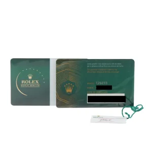 Rolex Datejust 36 126233 luxury watch papers