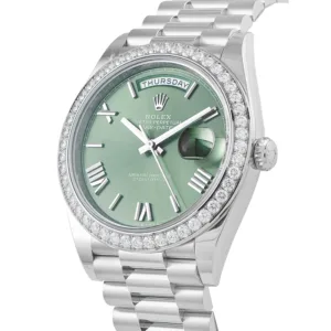 Rolex Day-Date 40 228349RBR olive green sunray dial